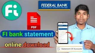 How To Fi Fednet Bank Statement Fi Bank Statement Online Kaise Nikale