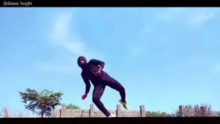 Nigeria martial arts tricker DANNY BRIGHT working on Some kicks combos