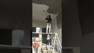 Birla Putty Fast Wall Finishing | Painter&rsquo;s Speed Magic #Shorts 🧱 faster paint work @birlaopus