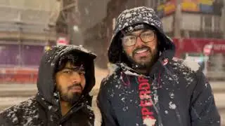 London Vlog 5 - First time snowfall in London || UK Student || Malayalam 🇬🇧