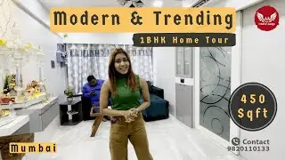 Modern & Trending | 1BHK Home Tour l 450 Sqft | Mumbai l Client Reviews | A A Interior Design