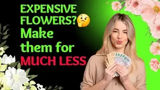 💐 **Easy & Cheap Flower Arrangement | Simple DIY Bouquet**