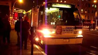 NovaBus RTS #8897/8927 Bx19 at East Tremont Avenue/Southern Blvd at Night [HD]