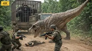 King Kong vs Giant Dinosaur &ndash; Jungle Rescue Turns Into Deadly Battle | Cinematic 8K Action | 4k