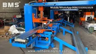 CUZ PURLIN ROLL FORMING LINE (automatic size changeover type, equipped with auto Stacker )