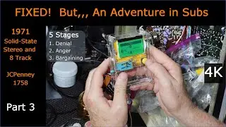 FIXED! But,,, an Adventure in Part Substitution - 1971 JCPenney Stereo 1758 - Part 3 [4K]