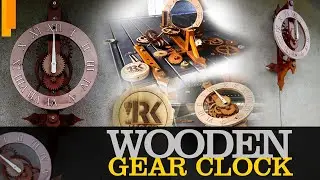 CNC  Wooden Gear Clock - A Timeless Masterpiece