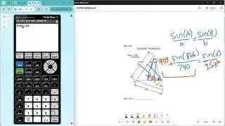 UIL Calculator 24R-40 (Scalene Triangle, Law of Sines)