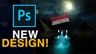 Redesign Pyramids of Giza with Futuristic Look in Photoshop! (Photoshop)