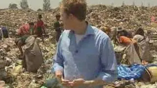 Orphan living in garbage dump