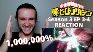 1,000,000 PERCENT?! My Hero Academia REACTION/REVIEW S3 EP 3-4