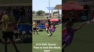 U10 Girls Soccer - Pass Across the Field