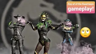 MK mobile: Day of the Dead team gameplay