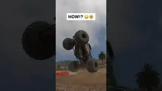Monster truck was break dancing. 😳😅 (via bigmerica_rc/IG) #shorts