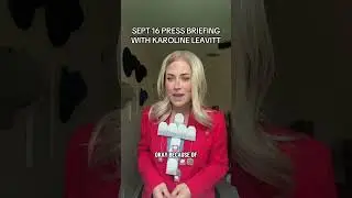 September 16 press briefing with Karoline Leavitt