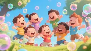 Blue Bubble Blue Bubble Floating High | Soothing Bubble Song for Kids Gentle Movement # Imagination