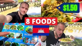 8 Street Foods in Cambodia For Just $1.50! 🇰🇭 (Siem Reap 2022)