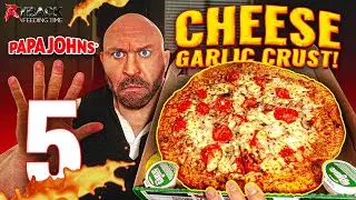 This Pizza Might Be TOO Cheesy&hellip; Papa John&rsquo;s Five Cheese Garlic Crust | Feeding Time!