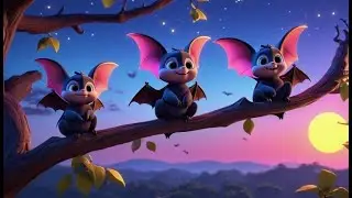 Three Little Bats Fly in the Dark + More Nursery Rhymes & Kids Songs