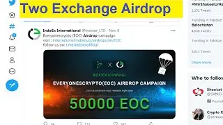 Indoex Exchange Airdrop 50000 EOC To Claim - Earn 25$ In Catex Exchange