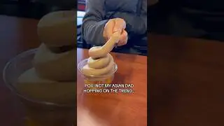 POV: ASIAN DAD HOPPING ON THE TREND #shorts #viral #mukbang