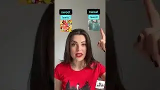 Practice with me sweet vs sweat swipe vs switch #english #pronunciation #ingles