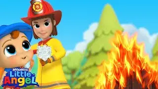 Firefighters to the Rescue! Adventure | Little Angel Kids Color Songs & Nursery Rhymes 🚒🔥✨