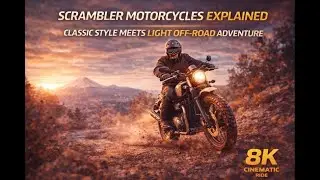 Scrambler Motorcycles Explained: Classic Style Meets Light Off-Road Adventure | 8K Cinematic Ride