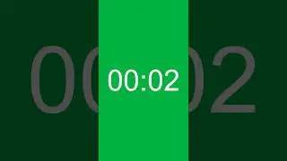 5 Second Timer Video | 5 Seconds Clock | Green Screen