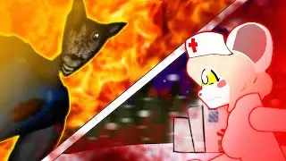 Terrible Mouse Vs Big Bad Wolf | Three Little Pigs | Analog Horror | (Stick Nodes)