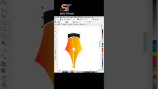 Pen 🖊 Logo Design In CorelDraw | Sabir Taimoor #shorts #designer #graphics #logo