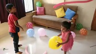 Adi & Aditi Play With Colors Balloons & Learn Colors With Balloons