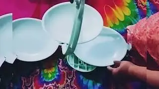 folding fruit plate 3 in 1