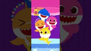 Shark Family Dance Party Doo Doo Doo #shorts
