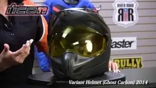 Icon 2014 Variant Ghost Carbon Helmet at BikeBandit.com