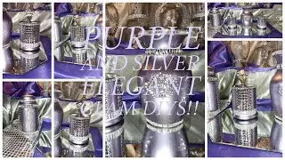 New DIY Glam Purple and Silver Glam Home Decor | Glam Home Décor DIY Ideas