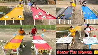 Football Ball Balloon Blast Competition &ndash; Guess The Winner 🤔| Fun Challenge 🔥/ Sahil Challenge 