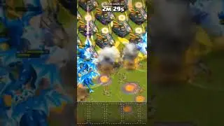 100 Electro Dragons vs Eagle Artillery #clashofclans #coc #shorts