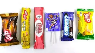 Satisfying Video Asmr Unboxing GIANT Sweets Chocolate and Rainbow Lollipops with Cutting Candy Asmr