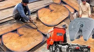 The Complete Manufacturing Process of  Trailer Truck Fifth Wheel | Amazing foundry