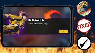 Как сделать Free Fire Network Busy Please Click Retry | Ошибка подключения Free Fire Network 2024