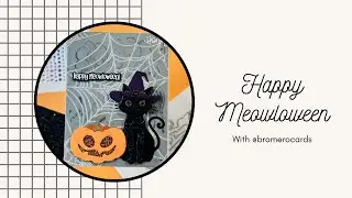 Happy Meowloween featuring @HoneyBeeStamps  (A Dude's Craft Room)