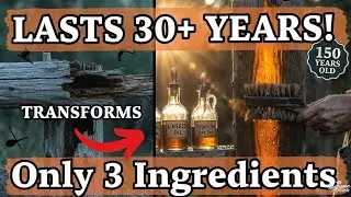 This 150Year Old Farmers Secret Make Gaden Wood Last 30+ Years No Chemical Natural Wood Preservative