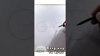 IT&rsquo;S VERY EASY 😳 #easydrawing #howtodraw #drawing #letsdrawkids #simpledrawing #bike #bikedrawing