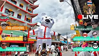 Phuket Walk LIVE: One Year Anniversary Walk at Kathu Temple Vegetarian Festival | Thailand IRL