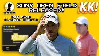 PGA BEST BALL | SONY OPEN FIELD IS SET | UNDERDOG PGA BEST BALL FANTASY GOLF DRAFTS
