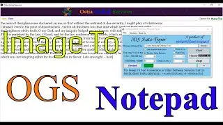 IMAGE TO OGS NOTEPAD CONVERSION AUTOMATIC TYPING TRICK || IDS AUTO TYPER || Contact - 8767325106