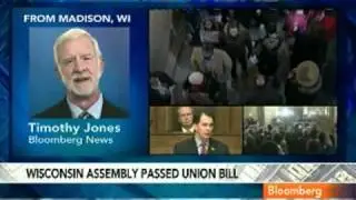 Wisconsin Lawmakers Pass Bargaining Bill; Protests Rage