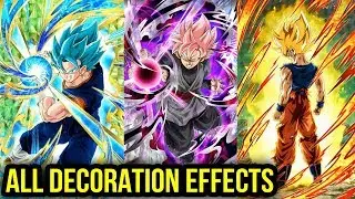 ALL NEW STICKERS / DECORATION EFFECTS IN DOKKAN BATTLE!