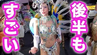 虹色姫が魅せた!花小金井サンバ 2025♡ウニアン1回目の会場内からフィナーレまで! 女子大生のサンバ! ウニアン2025